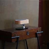 Factory Direct ABS base wooden design dimming led table lamp for QI-enabled devices