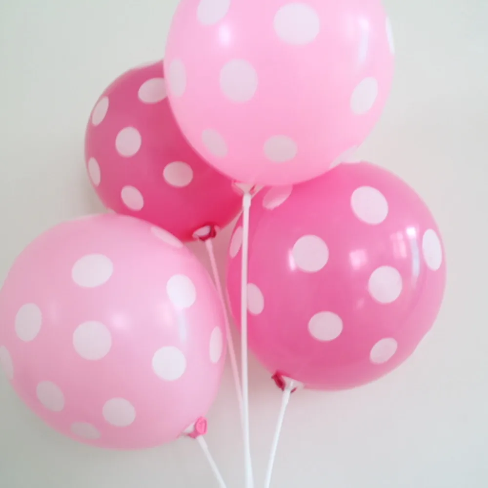 

Hot selling polka dot printed custom decoration 12inch latex balloon/baloon/ballon