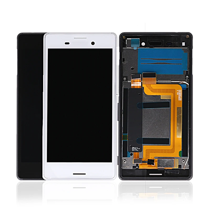 

High Quality LCD Touch Screen For Sony For Xperia M4 Aqua LCD Display With Digitizer Assembly Replacement With Frame, Black white