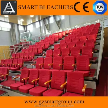 Bl Ste Telescopic Bleachers With Comfortable Foldable Bleacher