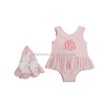 monogrammed baby swimsuit