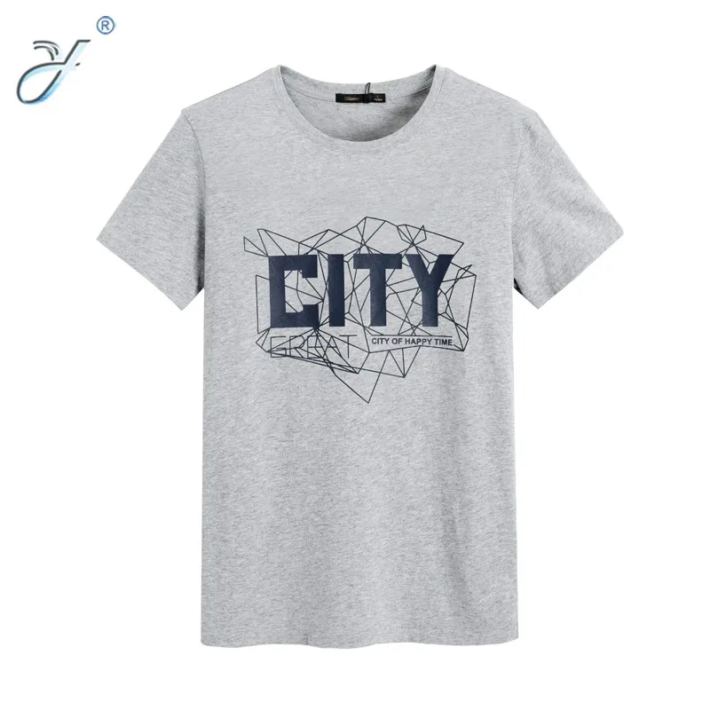 unisex printed t shirts with city word in fasion