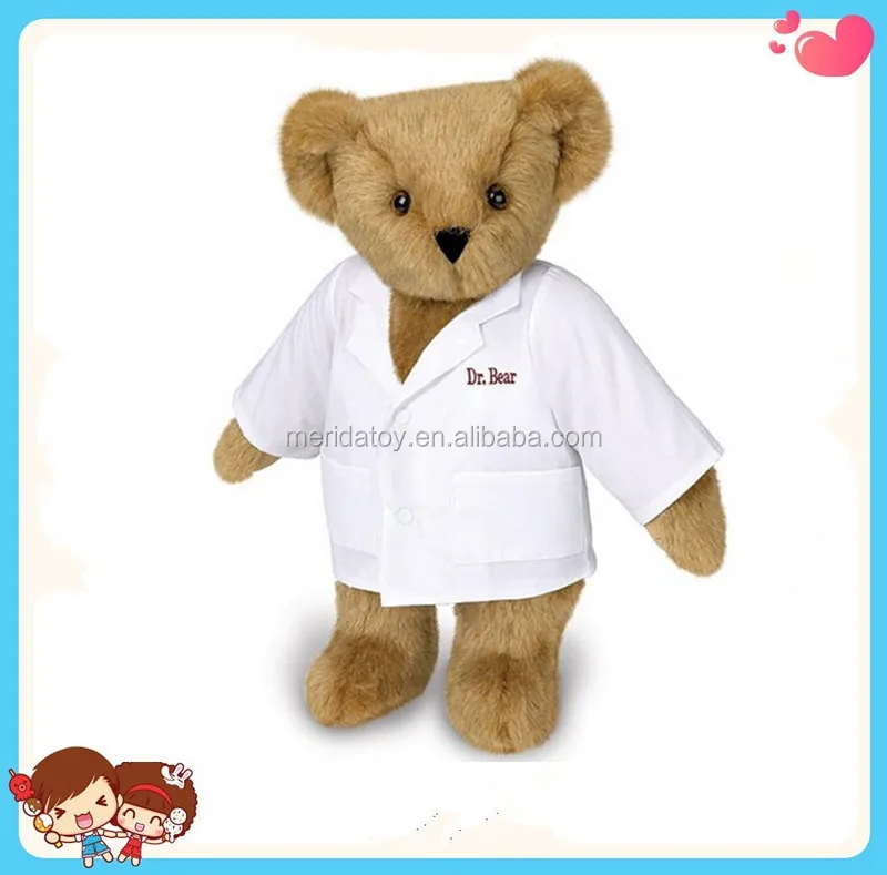 Custom White Uniform Mr. Doctor Teddy Bear Character Cos Stuffed Toy For  Kids Birthday Gift - Buy Doctor Teddy Bear,Plush Doll For Kids,Plush Teddy Bear  Toy Product on 