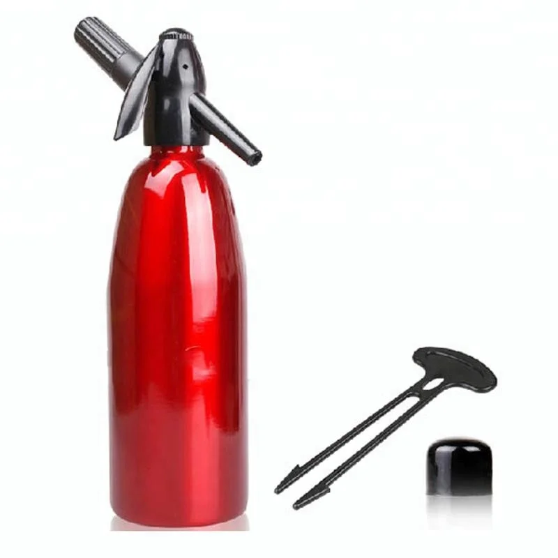 

Aluminum Soda Siphon 1L N2O Soda Maker,Wholesale, Silver/red/yellow/black/customized