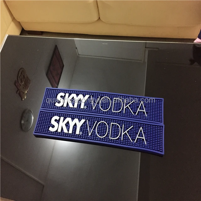 
OEM 3D Logo Soft PVC Custom PVC Bar Mat for Beer or Drink Promotion 