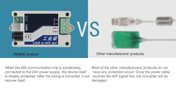 Industrial grade usb rs485 converter usb to rs485 converter adapter