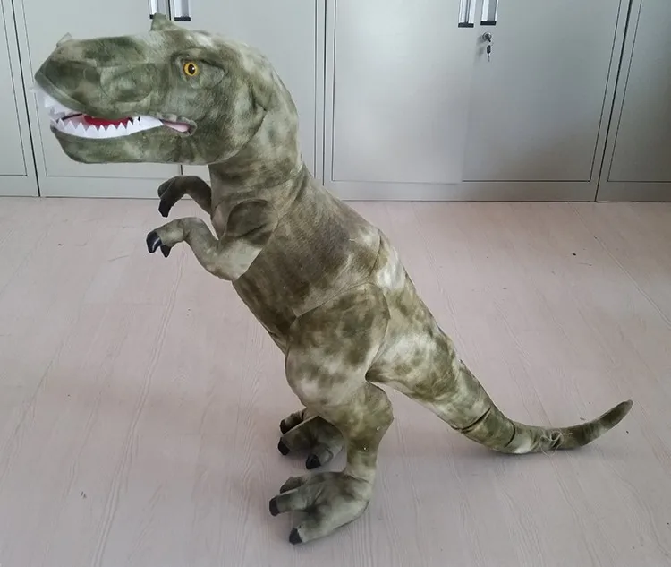 Brinquedo de dinossauro fofinho macio realista, bicho de pelúcia