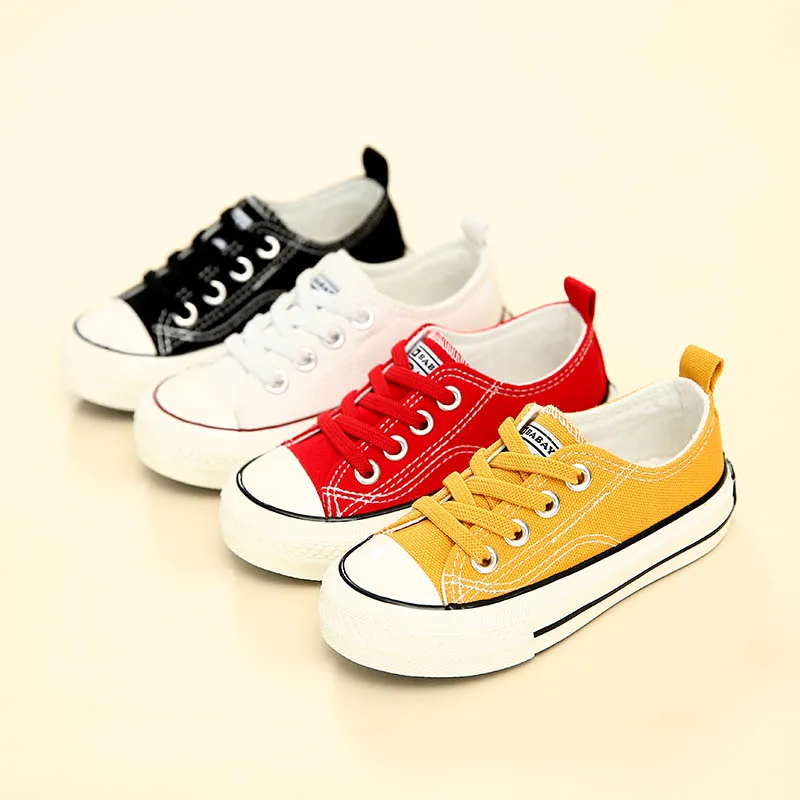 

Kids cheap for girls canvas shoes boys sneakers girls shoes White black Solid color fashion Children shoes, Yellow, white, red, black, green,