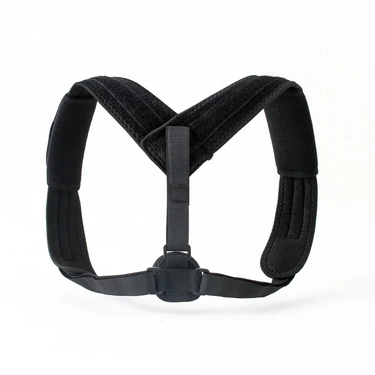 

Sitting Posture Correction Belt Adjustable Clavicle Back Corrector Shaping Anti-hunchback Correction Belt JZD-020, Black back support belt
