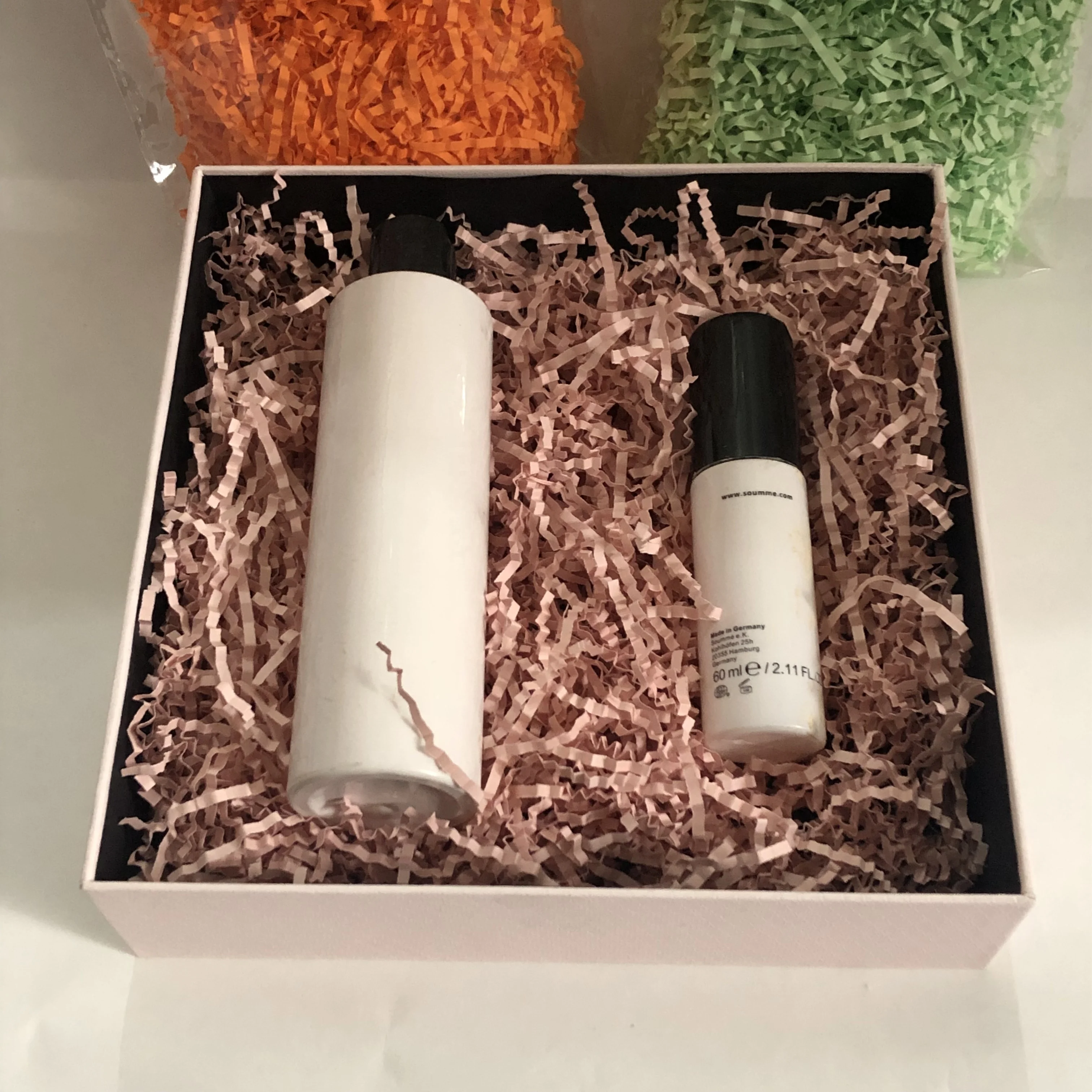 
Light pink Shred paper cosmetic box filler 