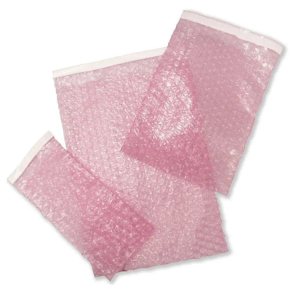 POLYAIR ASEZ4X5.5NS-300 E-Z Seal Anti-Static Bubble Bags, 4" x 5-1/2", 3/16" Bubble Size