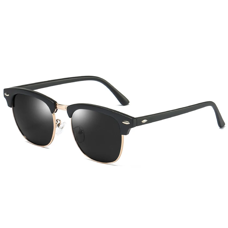 

105213 Superhot Eyewear Classic Retro Vintage Half-rim Sun glasses Men Women Mirrored Driving Shades Polarized Sunglasses