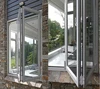 Folding window bifold window tempered glass half tempered glass aluminum profile