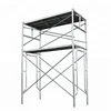 Standard US walk thru frame scaffolding size with stabilisers and braces