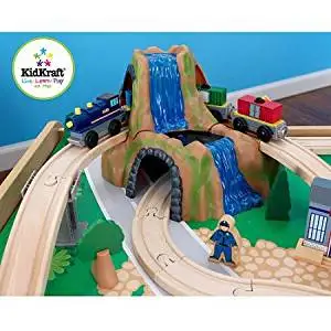 kidkraft waterfall mountain train table