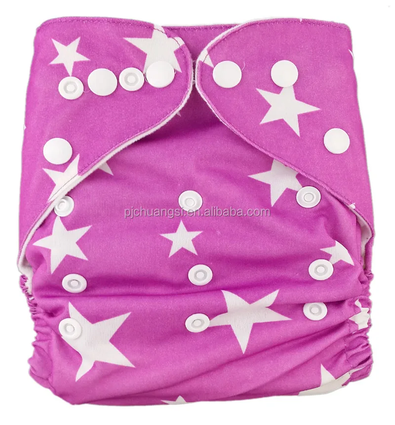 
AnAnbaby Cheap Print Pocket reusable washable Cloth Diapers Super-absorbent Baby Nappies Custom logo Promotion adjustable Diaper 