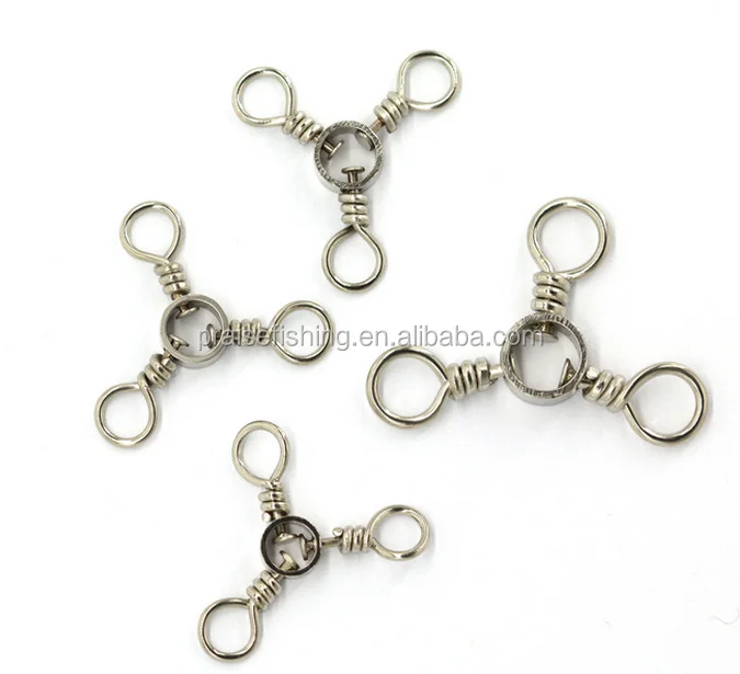 In Stock Saltwater Casting Trolling Rig Fishing Barrel Triple Three Way 3 Way Swivels Fishing