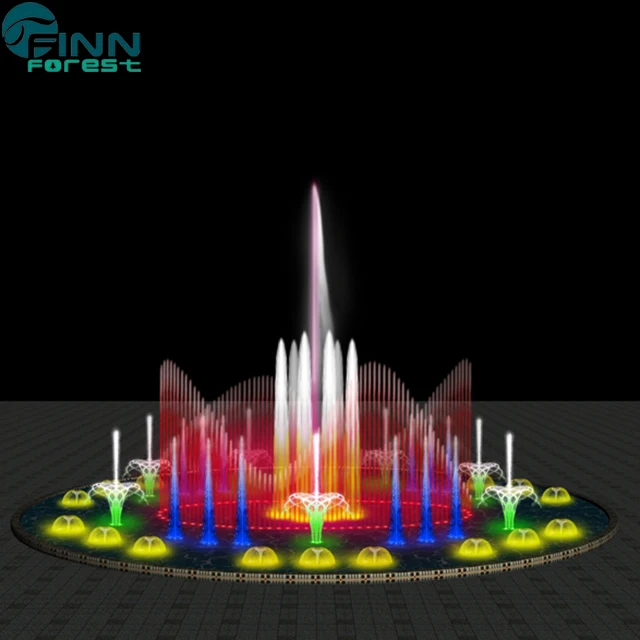 Plaza water fountain