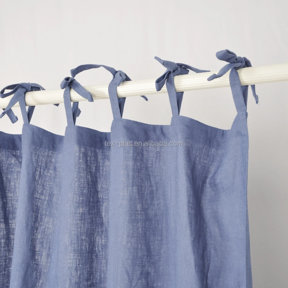 2018 New Design Washed Linen Fabric Loops Style Curtains Buy