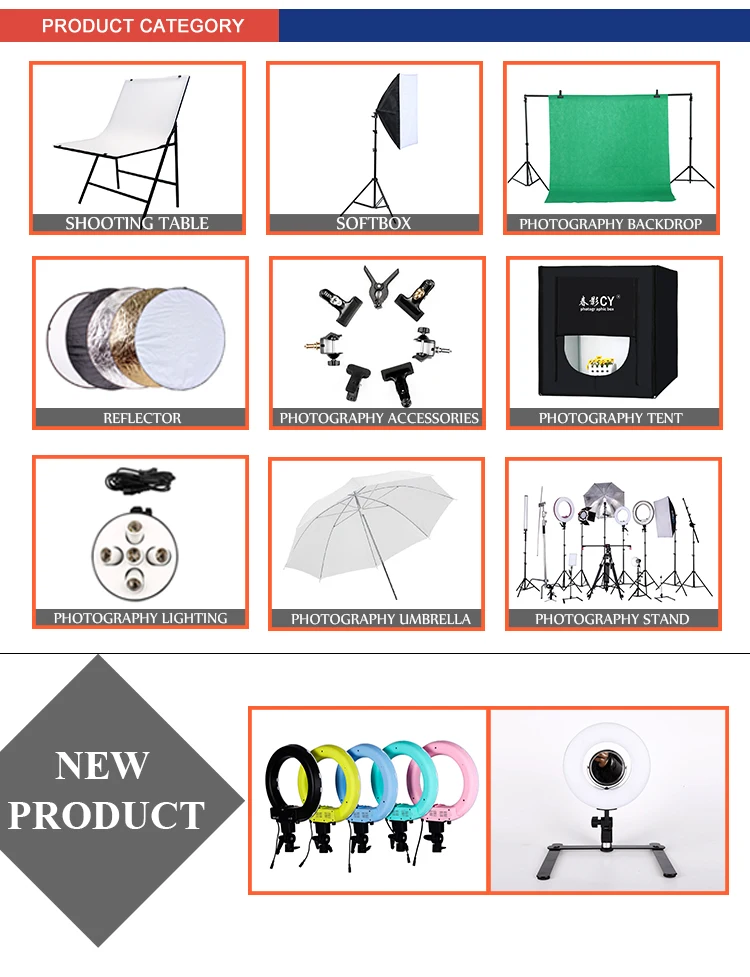 Size Available Photography Folding Translucent/gold/silver Umbrella