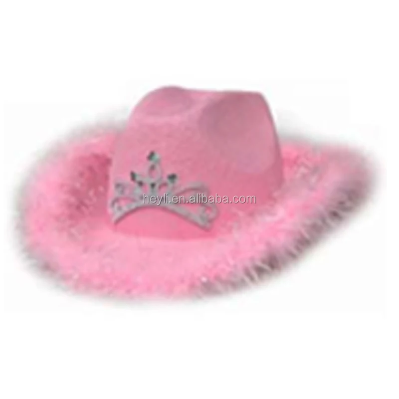 ladies pink cowboy hat