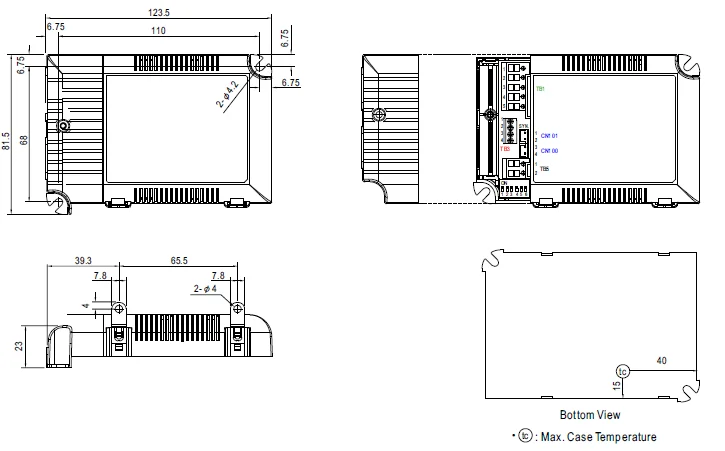 Meanwell Constant Current Panel Light DALI Power Supply 700mA 50W Dimmable LED Driver LCM-60UDA
