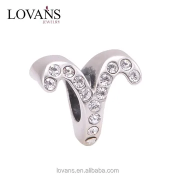 Alphabet Slide Charms Accessory Jewelry Star Sign Aries Bracelet Alphabet Slide Charms Accessory Jewelry Star Sign Aries Bracelet Charm X321e