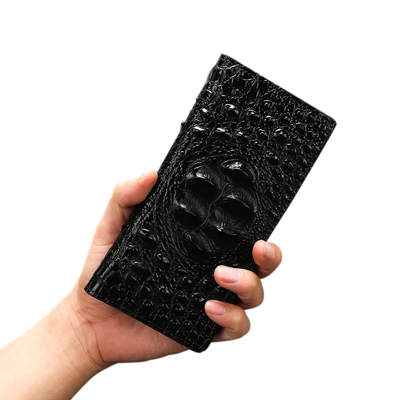 

Alligator RFID Business Long Card Wallet, Black