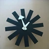 Interior decorative metal base wall clock reproduction Asterisk clock