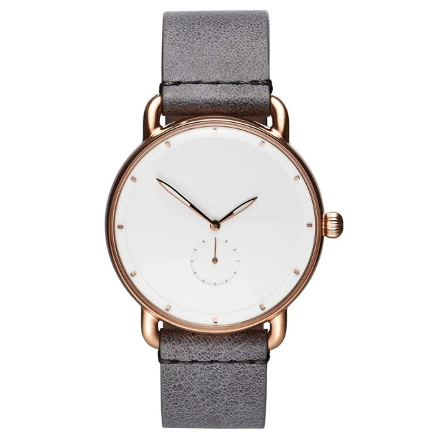 

hot-selling custom logo oem fashion leather strap luxury men quartz wrist watch
