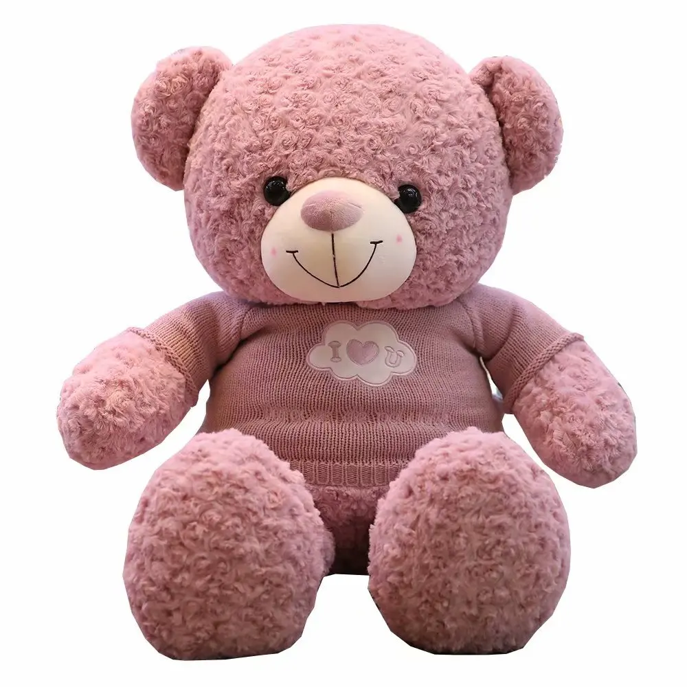 

low MOQ high quality new fashion factory customized toy big giant teddy bear, Grey, brown, beige, purple