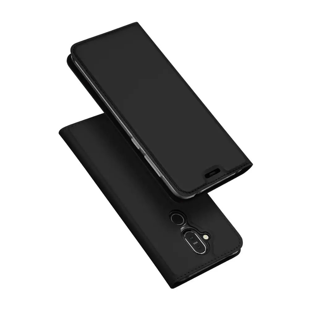 

DUX DUCIS card slot leather flip case for Nokia 8.1/X7 magnetic PU leather case for Nokia 8.1/X7 wallet cover MT-7431