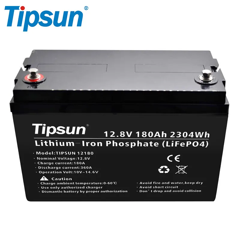 Tipsun Brand Lithium ion Battery Rechargeable 12V Battery