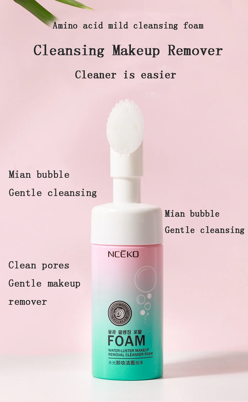makeup remover foam wash