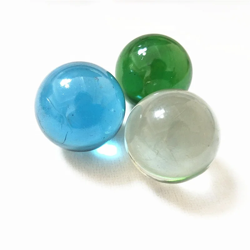 

14mm clear round glass ball marble for decoration, Red/green/yellow/pink