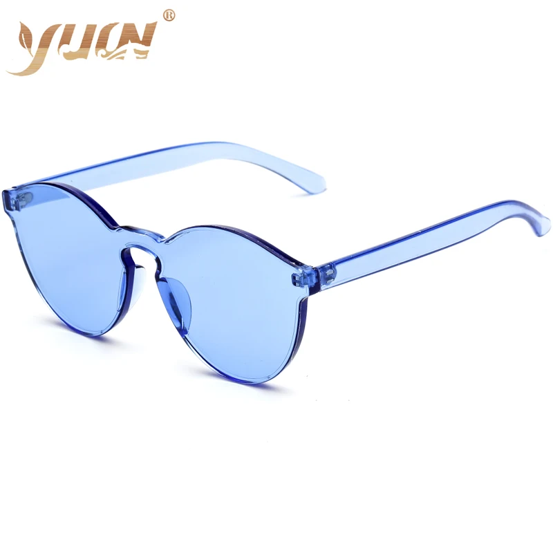 

New fashion transparent sunglasses ocean colorful lens metal hinges women plastic sun glasses wholesale, Custom colors