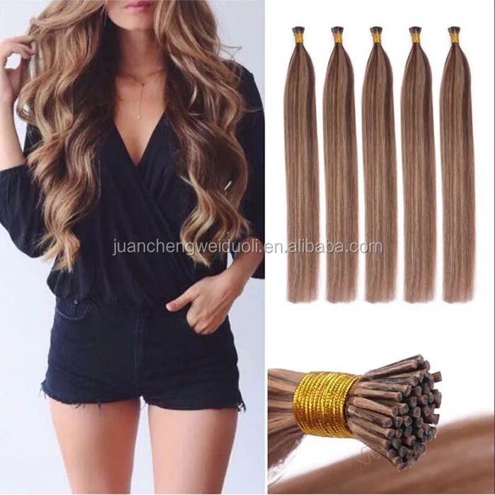 

New style factory directly supply 2g strands i tip indian hair extensions, Customized