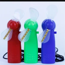 Large Capacity OEM Accept Mini Office Desk Flashing Clock Time Usb Led Fan Change Message In China Factory