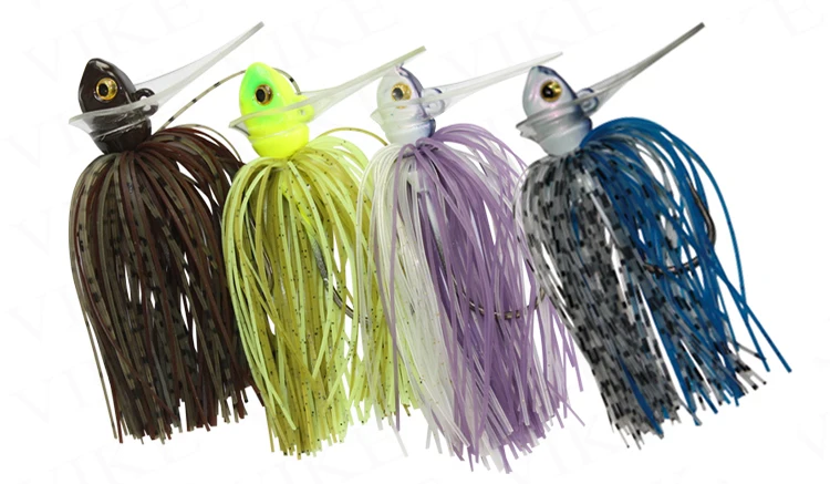 Wholesale High Quality Bass Fishing Lure Tungsten Scrounger Jig Head With  Rubber Skirts
