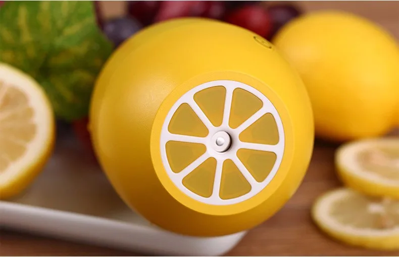 7-colors Colorful Nightlight Portable Cute Lemon USB Air Spray Diffuser Car Humidifier