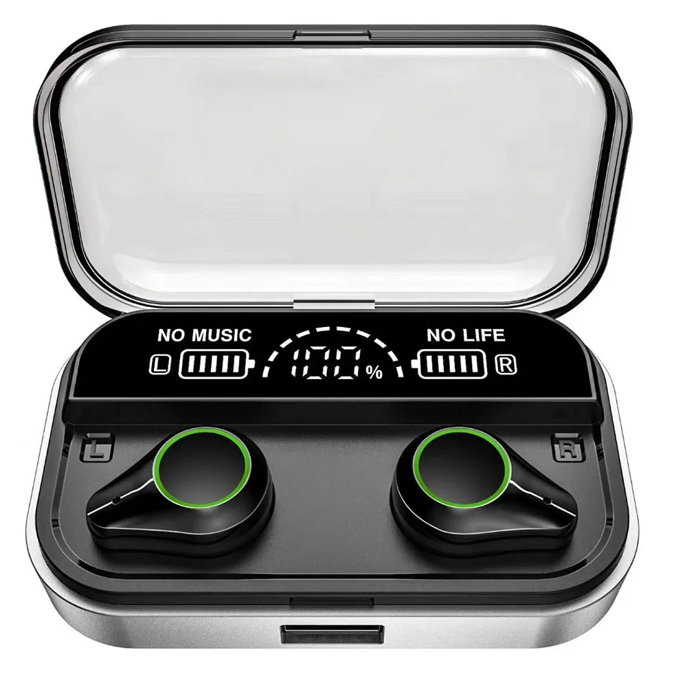 Super Battery Digital Display Play Time 6-8 Hours IPX6 7000mA X6 Pro BT 5.0 Wireless Earbuds With Charging Box