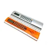 Promo plastic ruler calculator with digital clock