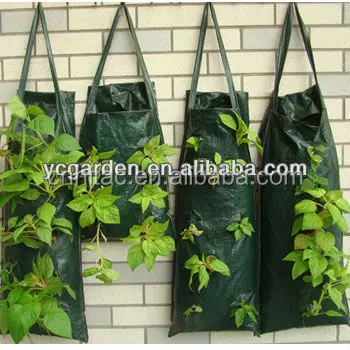 Wall Hanging Planting Bag Vertical Flower Grow Pouch New Hot Planter Garden Q5Q6 