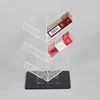 Custom clear 3 layers acrylic business card holder plexiglass supermarket small things display stand