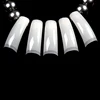 High quality c curve nail tips, half cover false nails, full curved best plain nail art tips