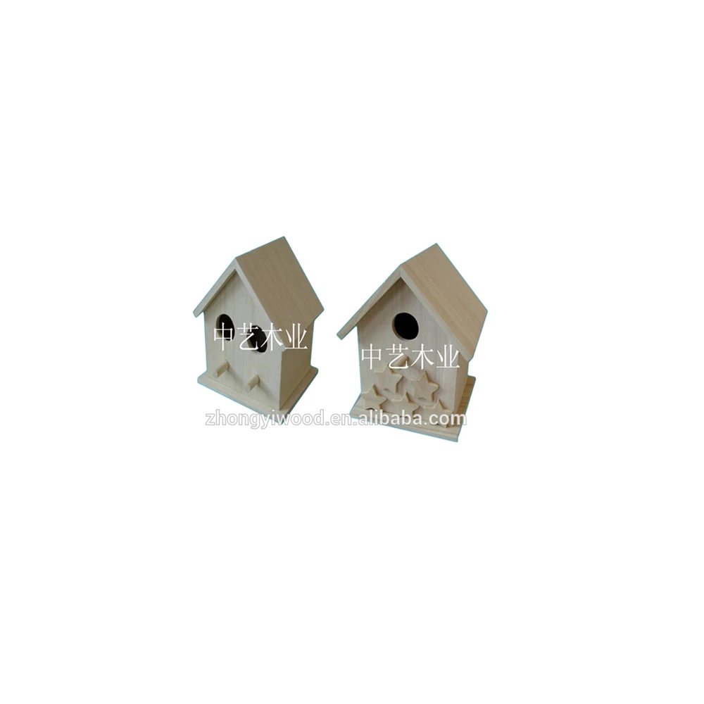 Miniature Décorés à La Main Peinture Artisanat En Bois Maison D