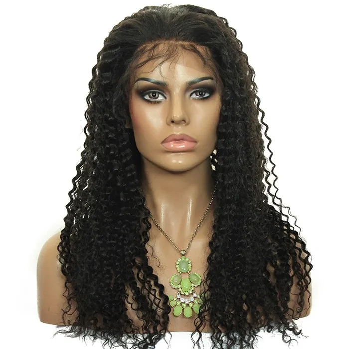 

10A Grade Brazilian Human Hair kinky curl Lace Front Wigs