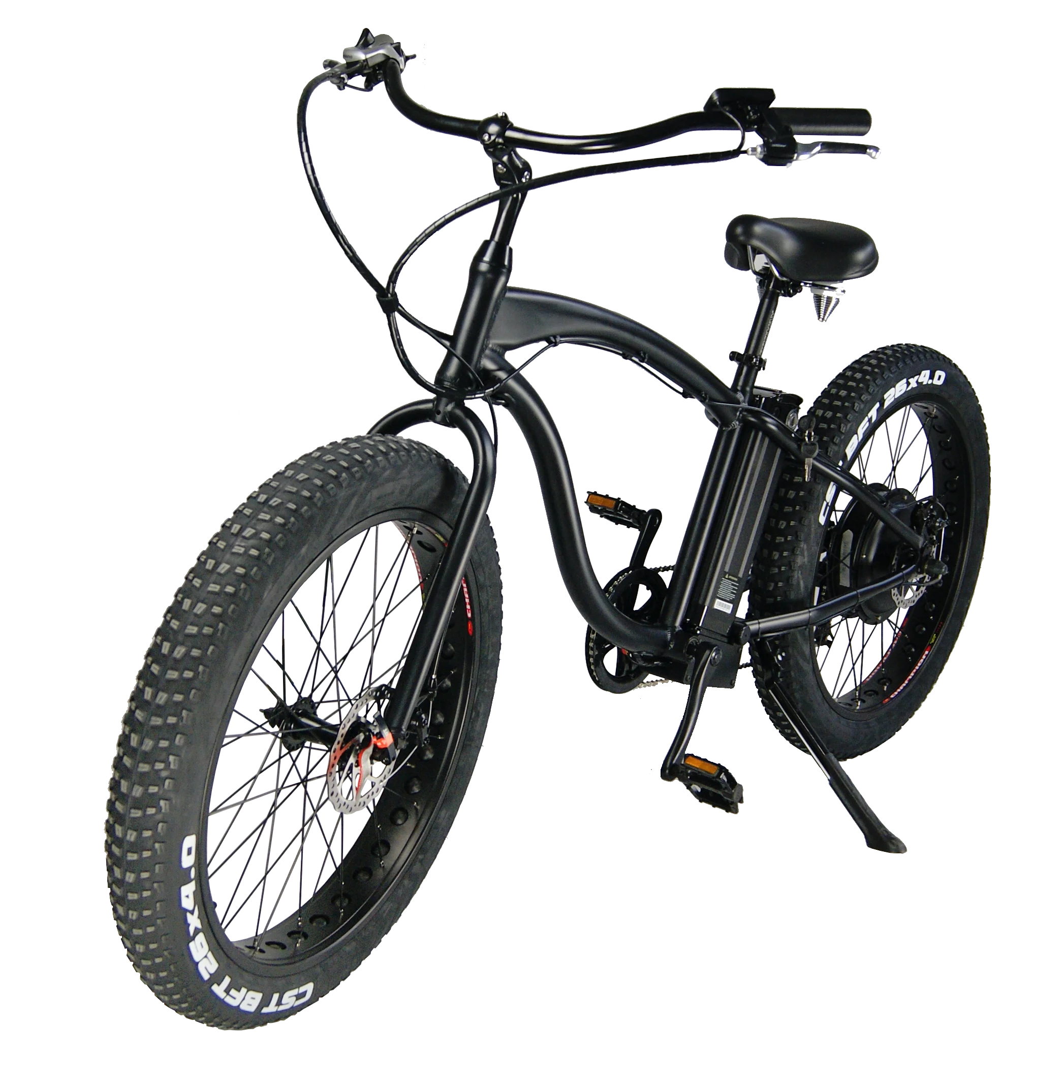 

CNEBIKES 48V 1000W Fat Tire Ebike Black Electric Bike Beach Snow Bicycle 7 Speed, N/a
