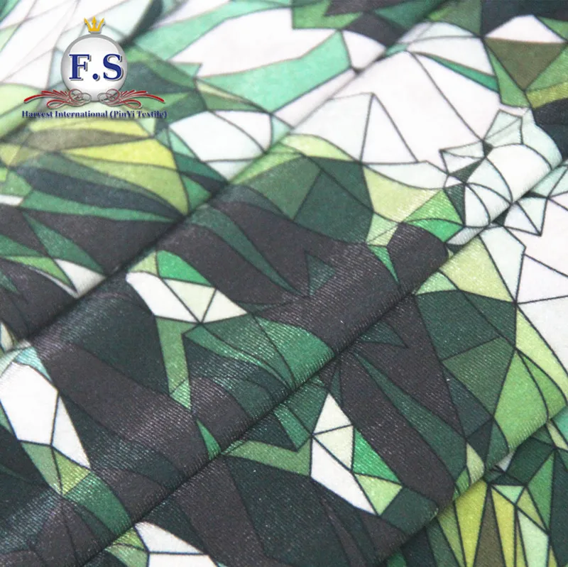 
2019 new custom digital print 92% polyester 8% spandex shining velvet stretch knit fabric 200gsm 