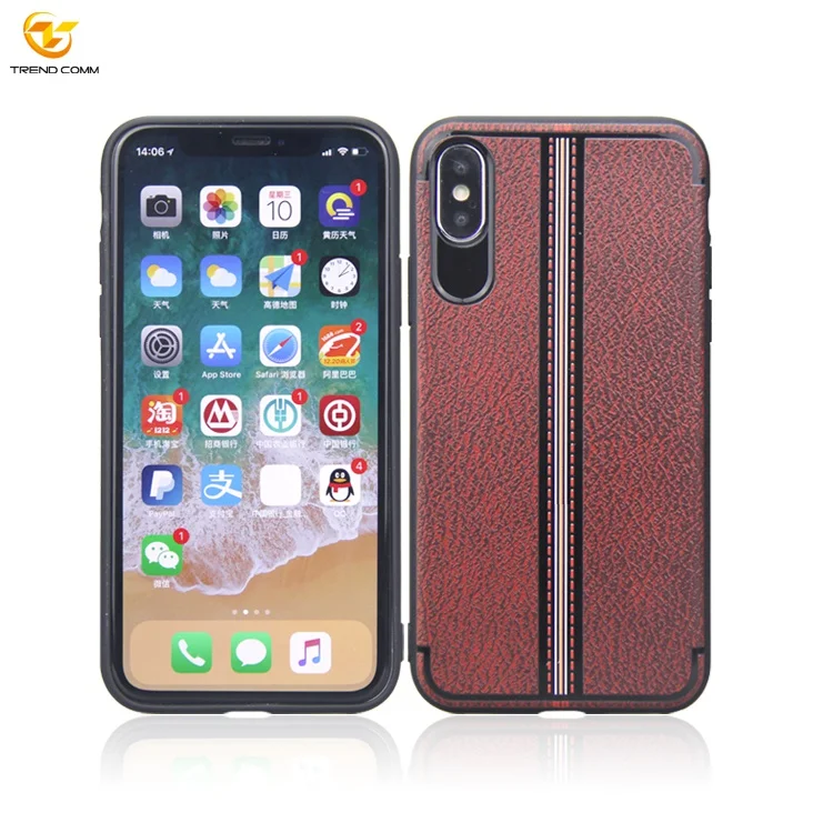

TPU Luxury Stand Holder Case For IPhone X XS UV Printing Phone Cover Case